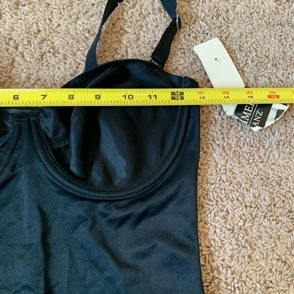 Vintage Bodyslimmers Shapewear Satin Mini Dress Nightgown Slip 34D - Picture 5 of 6